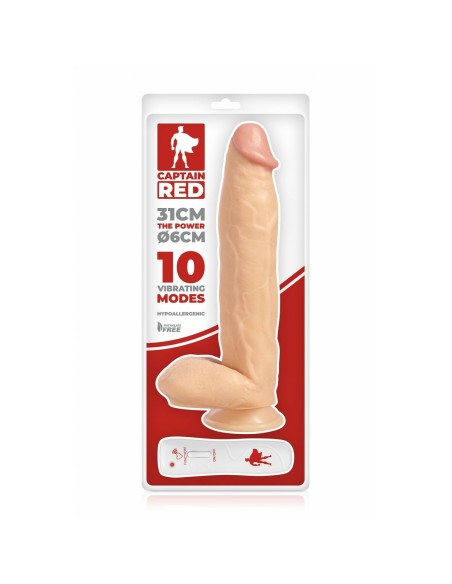 Vibromasseur réaliste Captain Red Naturel 31 cm