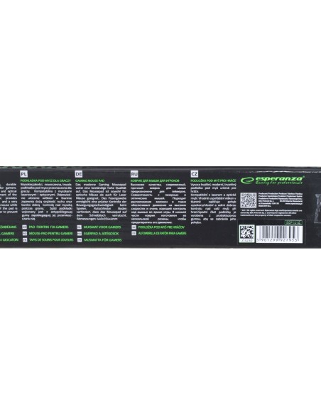 Tapis Antidérapant Esperanza EGP101G Noir Imprimé