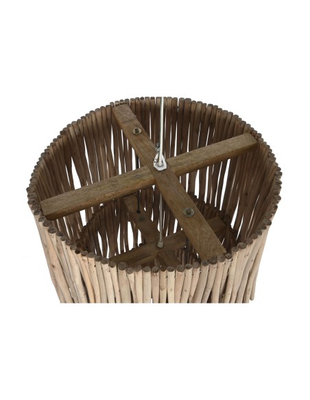 Suspension Home ESPRIT Naturel Bois d'eucalyptus 50 W 50 x 50 x 90 cm