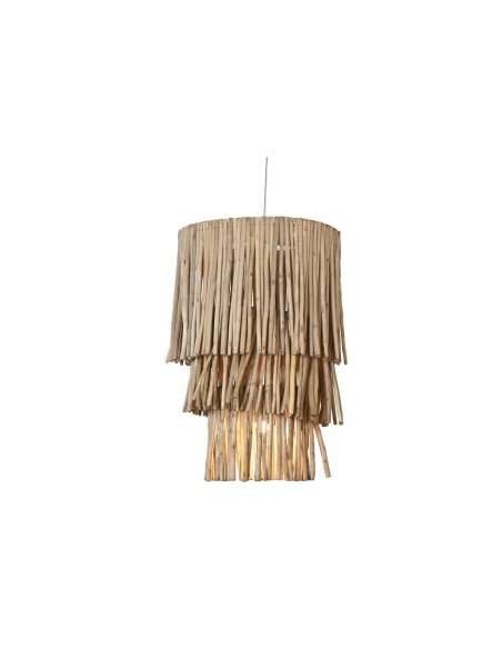 Suspension Home ESPRIT Naturel Bois d'eucalyptus 50 W 50 x 50 x 90 cm