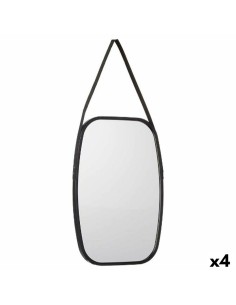 Miroir mural 1273 Noir 43 x 65 x 3 cm Rectangulaire (4 Unités)