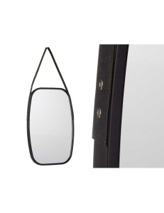 Miroir mural 1273 Noir 43 x 65 x 3 cm Rectangulaire (4 Unités) 2