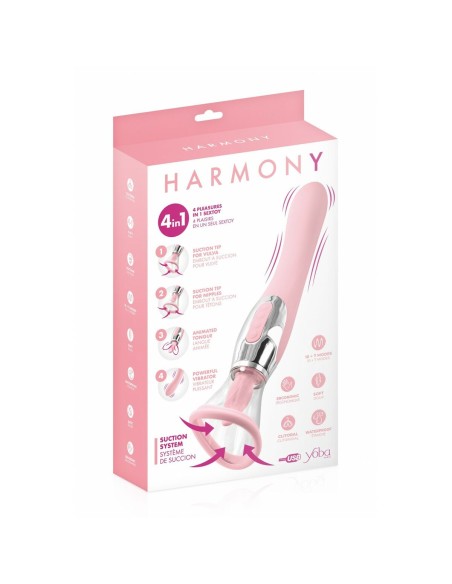 Vibration de Stimulation Double Yoba Rose