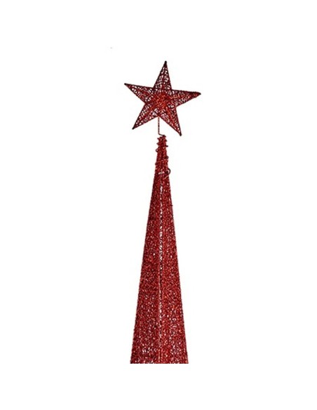 Sapin de Noël Krist+ 00155 Rouge Métal Plastique Tour 42 x 218 x 42 cm (3 Unités)