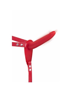 Gode ceinture Fetish Tentation Rouge Silicone