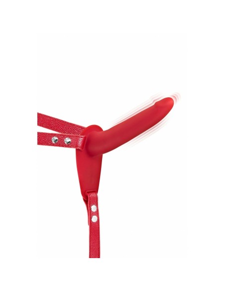 Gode ceinture Fetish Tentation Rouge Silicone