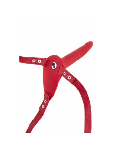 Gode ceinture Fetish Tentation Rouge Silicone 2