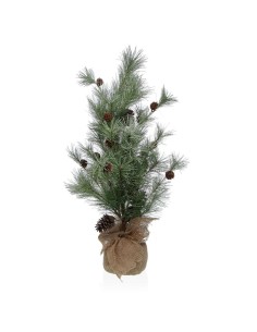 Plante décorative Versa Lin Métal Plastique Ciment 35 x 60 x 35 cm