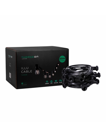 Guirlande lumineuse Thorgeon Noir 2000 W 50
