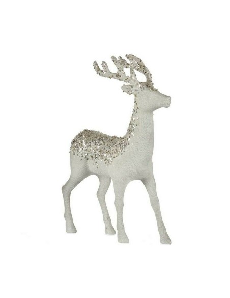 renne de noël Blanc Plastique 15 x 45 x 30 cm (2 Unités)