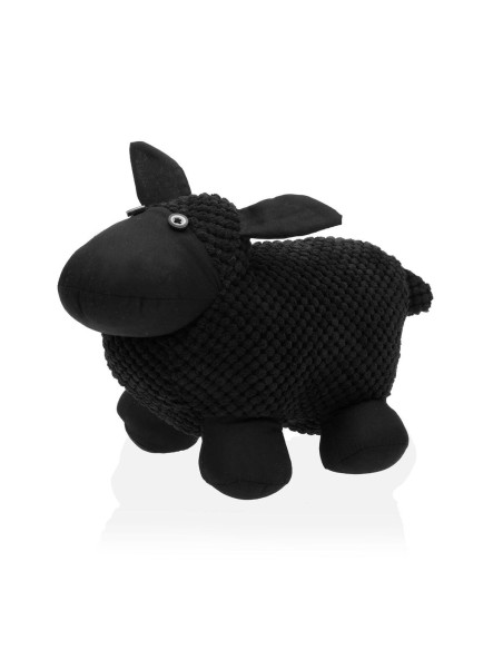 Support de porte Versa Noir Mouton Textile 12 x 17 x 27 cm