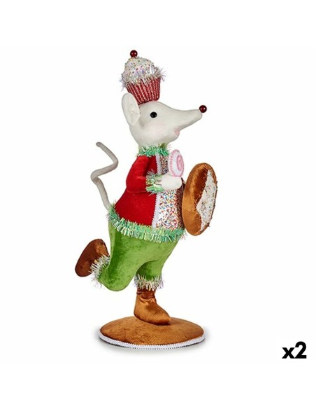 Figurine Décorative Krist+ 64814926 Souris 20 x 55 x 24 cm (2 Unités)