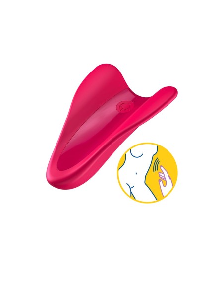 Vibromasseur High Fly Finger Satisfyer 4004129 Rouge