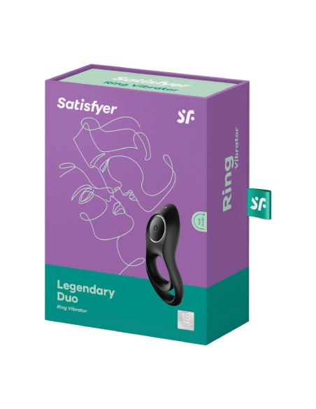 Rouge à lèvres vibrant Satisfyer Legendary Duo Noir