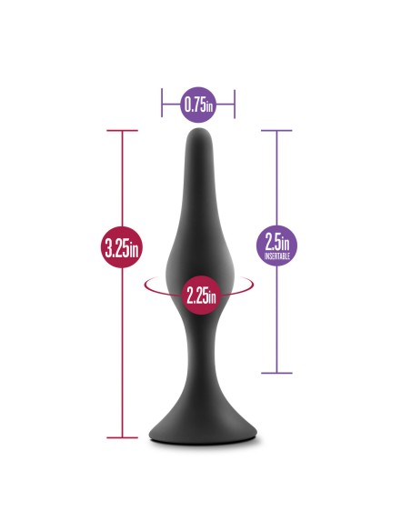 Plug Anal Blush Luxe (by Blush) Noir (6,3 cm)