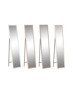Miroir sur pied Home ESPRIT Blanc Marron Beige Gris 34 x 3 x 155 cm (4 Unités)