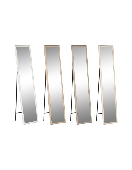 Miroir sur pied Home ESPRIT Blanc Marron Beige Gris 34 x 3 x 155 cm (4 Unités)