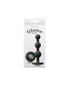 Plug Anal NS Novelties Glams Noir (9 cm) 2