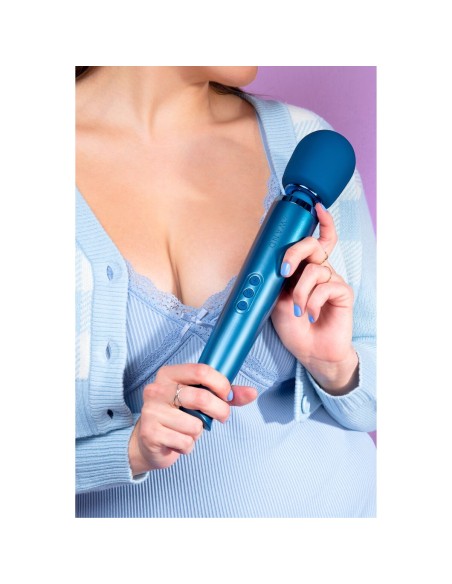 PalmPower -Recharge deMasseur PalmPower Le Wand Pacific Blue Bleu
