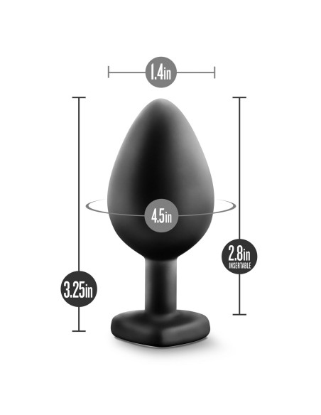 Plug Anal Blush Temptasia Noir (8,2 cm)