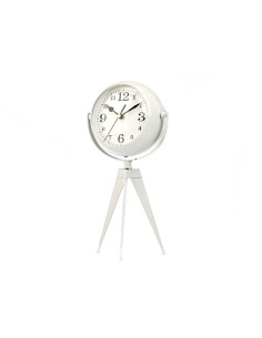 Horloge de table Tripode Blanc Métal 14 x 30 x 11 cm (4 Unités) 2