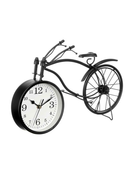 Horloge de table Bicyclette Noir Métal 36 x 22 x 7 cm (4 Unités)