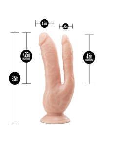 Masseur Double Pénétration Blush Dr Skin Naturel 2