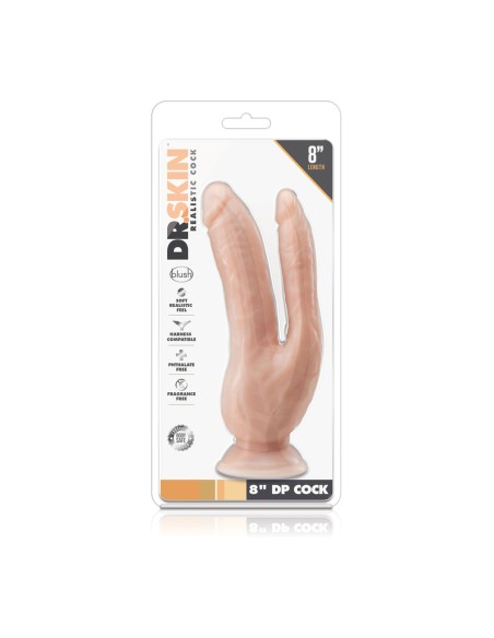 Masseur Double Pénétration Blush Dr Skin Naturel