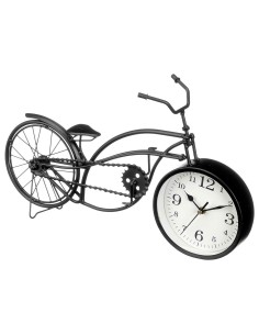 Horloge de table Bicyclette Noir Métal 42 x 24 x 10 cm (4 Unités) 2
