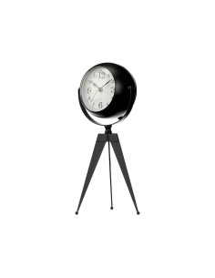 Horloge de table Tripode Noir Métal 12 x 30 x 12 cm (4 Unités) 2
