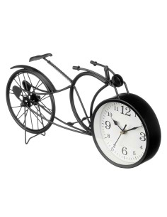 Horloge de table Bicyclette Noir Métal 40 x 19,5 x 7 cm (4 Unités) 2