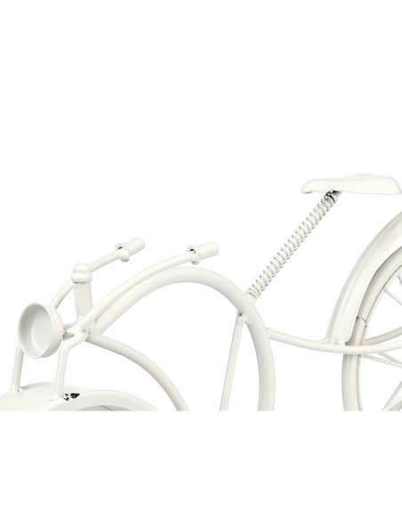 Horloge de table Bicyclette Blanc Métal 40 x 19,5 x 7 cm (4 Unités)