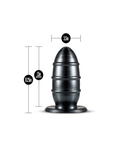 Plug Anal Blush Jet Noir (8,9 cm) 2