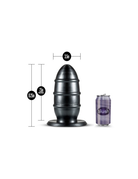 Plug Anal Blush Jet Noir (8,9 cm)