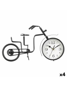 Horloge de table Bicyclette Noir Métal 33 x 21 x 4 cm (4 Unités)