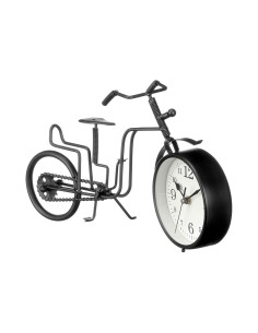 Horloge de table Bicyclette Noir Métal 33 x 21 x 4 cm (4 Unités) 2