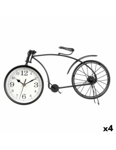 Horloge de table Bicyclette Noir Métal 38 x 20 x 4 cm (4 Unités)