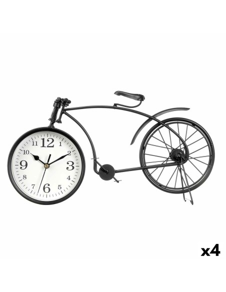 Horloge de table Bicyclette Noir Métal 38 x 20 x 4 cm (4 Unités)