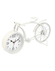 Horloge de table Bicyclette Blanc Métal 38 x 20 x 4 cm (4 Unités) 2