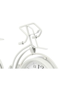 Horloge de table Bicyclette Blanc Métal 33 x 22,5 x 4,2 cm (4 Unités) 2