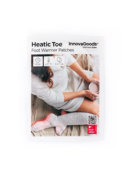 Patchs chauffants pour les pieds Heatic Toe InnovaGoods 10 Unités