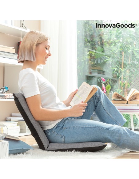 Chaise de Sol Inclinable InnovaGoods Sitinel Gris Plastique (Reconditionné A)