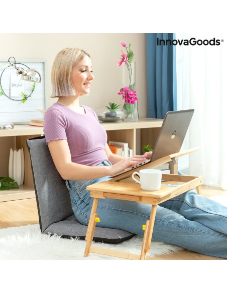 Chaise de Sol Inclinable InnovaGoods Sitinel Gris Plastique (Reconditionné A)