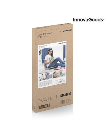 Chaise de Sol Inclinable InnovaGoods Sitinel Gris Plastique (Reconditionné A)