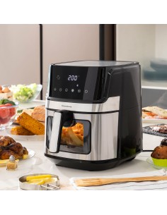 Friteuse à Air InnovaGoods Fryinn View 6500 Noir 1700 W 6,5 L Acier inoxydable