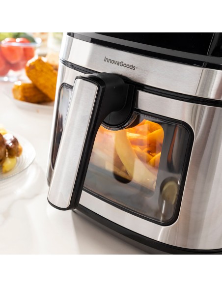 Friteuse à Air InnovaGoods Fryinn View 6500 Noir 1700 W 6,5 L Acier inoxydable