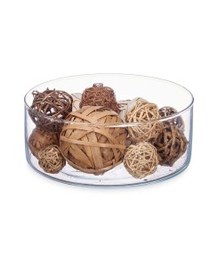Jeu de boules décoratives Blanc Marron (12 Unités) 2