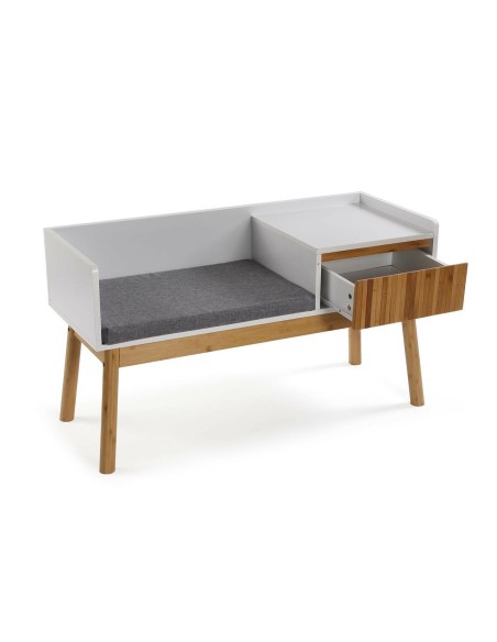 Chausse-pieds Versa Bambou Textile Bois MDF 40 x 55 x 100 cm
