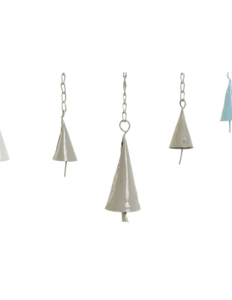 Décoration Suspendue DKD Home Decor Arbre Blanc Beige Gris Rose 15 x 3 x 44 cm (4 Unités)