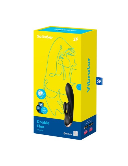 Vibration de Stimulation Double Satisfyer Flex Noir